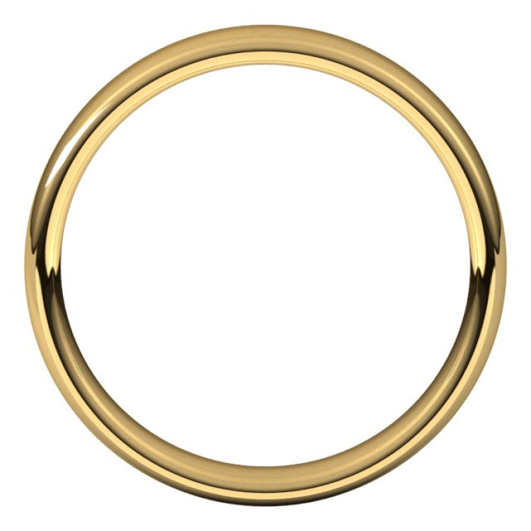 10K Yellow Gold 4.5 mm Comfort-Fit European-Style Band Size 9