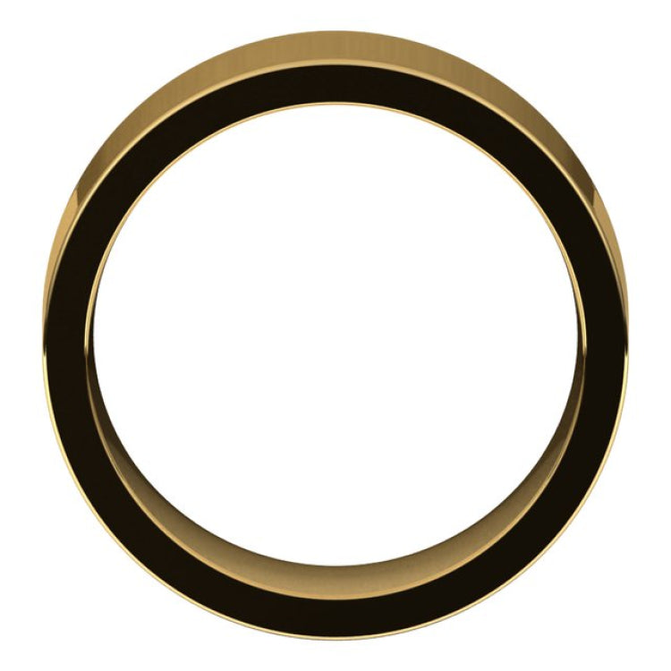 14K Yellow Gold 8 mm Comfort-Fit Flat Band Size 10.5