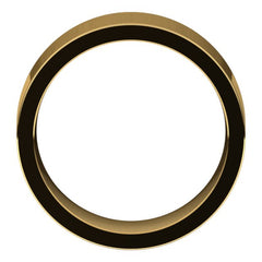 14K Yellow Gold 8 mm Comfort-Fit Flat Band Size 10.5