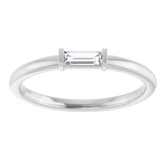 14K White Gold 1/10 CTW Lab-Grown Diamond Stackable Ring