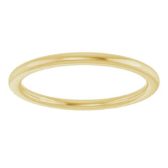 14K Yellow Gold 1.5 mm Comfort-Fit European-Style Band Size 6.5