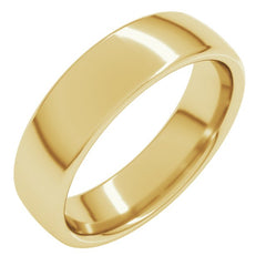 14K Yellow Gold 5.5 mm Comfort-Fit European-Style Band Size 11