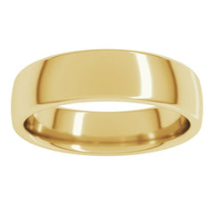 14K Yellow Gold 5.5 mm Comfort-Fit European-Style Band Size 11