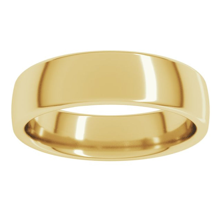 10K Yellow Gold 5.5 mm Comfort-Fit European-Style Band Size 13.5