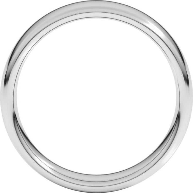 Platinum 5.5 mm Comfort-Fit European-Style Band Size 9