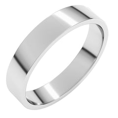 Sterling Silver 4.5 mm Flat Band Size 7.5