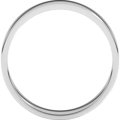 Sterling Silver 4.5 mm Flat Band Size 7.5