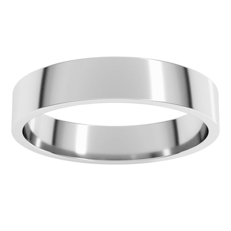 Sterling Silver 4.5 mm Flat Band Size 7.5