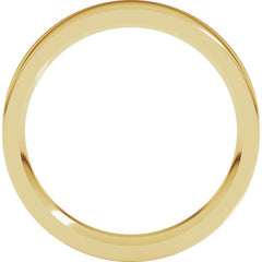 10K Yellow Gold 4.5 mm Comfort-Fit Flat Band Size 7