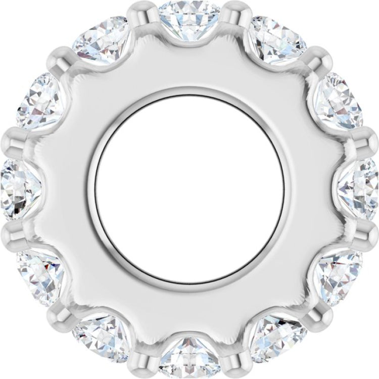 14K White Gold 1/3 CTW Lab-Grown Diamond Spacer Charm/Pendant