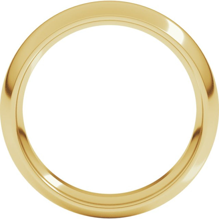 10K Yellow Gold 5.5 mm Half Round Band Size 9