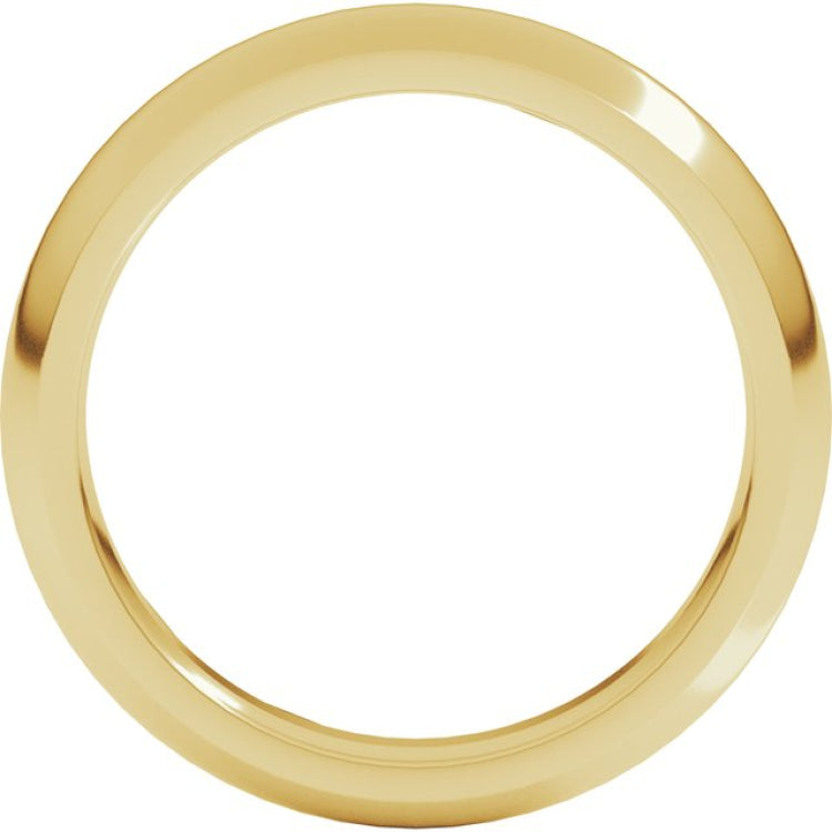 18K Yellow Gold 4 mm Comfort-Fit Half Round Band Size 10.5