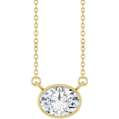 14K Yellow Gold 1 CT Lab-Grown Diamond 18" Necklace