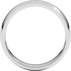 10K White Gold 5 mm Lightweight Comfort-Fit Half Round Band Size 11.5