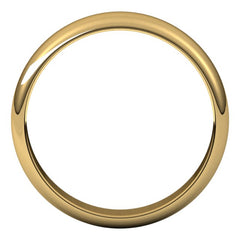 10K Yellow Gold 4.5 mm Half Round Band Size 8.5