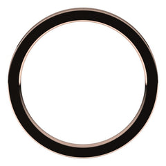 14K Rose Gold 2 mm Comfort-Fit Flat Band Size 9.5