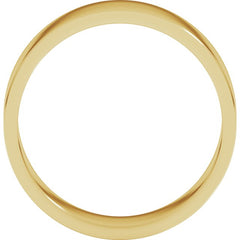 14K Yellow Gold 6 mm Flat Band Size 11