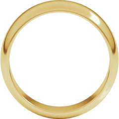 10K Yellow Gold 7 mm Half Round Band Size 12