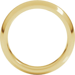 14K Yellow Gold 5 mm Comfort-Fit Half Round Band Size 8.5