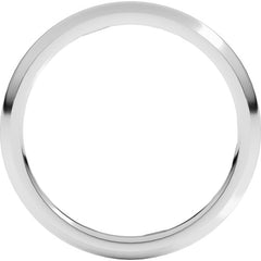 Sterling Silver 2 mm Comfort-Fit Half Round Band Size 6