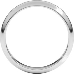 Sterling Silver 4 mm Half Round Band Size 6.5