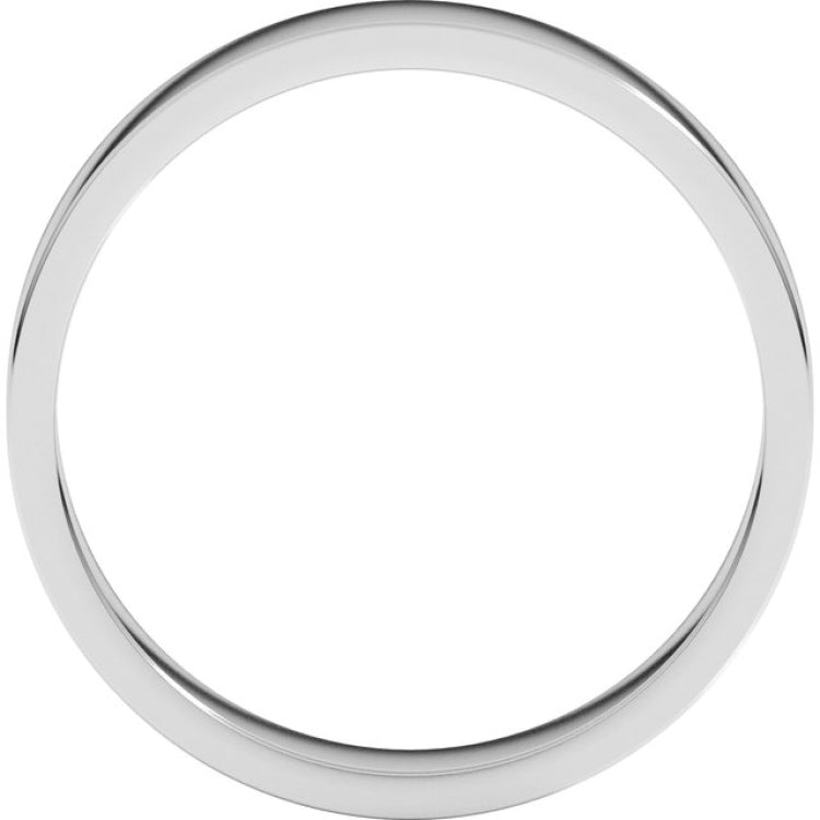 Sterling Silver 4 mm Flat Band Size 4