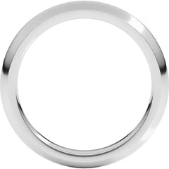 14K White Gold 3 mm Comfort-Fit Half Round Band Size 12.5
