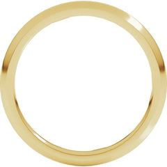14K Yellow Gold 2 mm Comfort-Fit Half Round Band Size 4.5