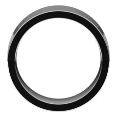 14K White Gold 8 mm Comfort-Fit Flat Band Size 5.5
