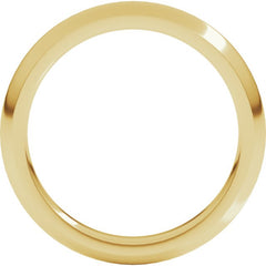 10K Yellow Gold 3 mm Comfort-Fit Half Round Band Size 5.5