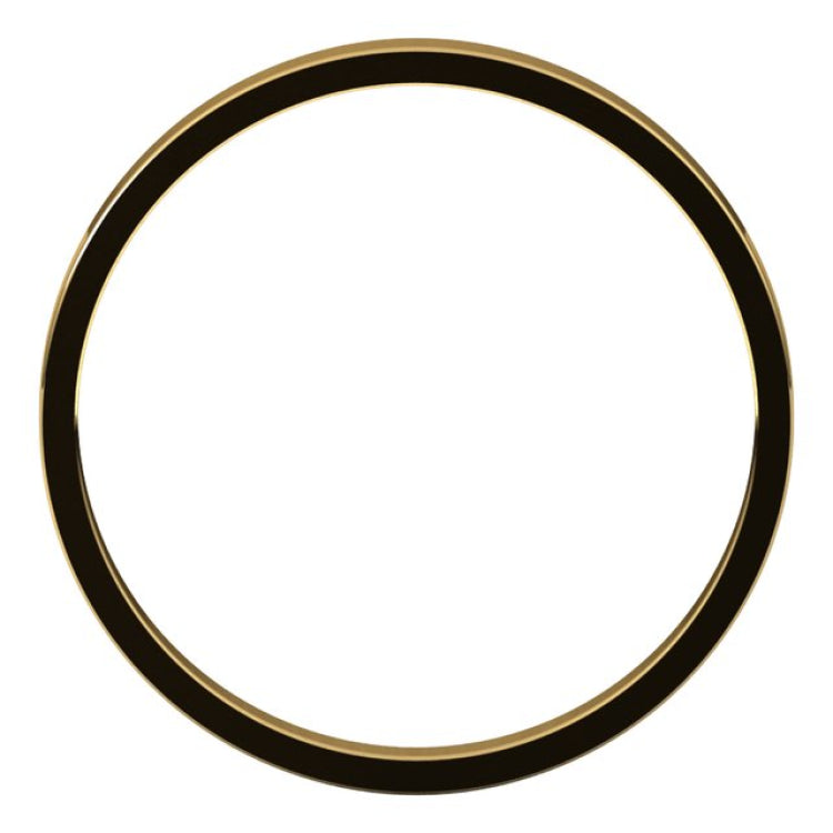 14K Yellow Gold 2 mm Ultra-Lightweight Flat Band Size 4.5