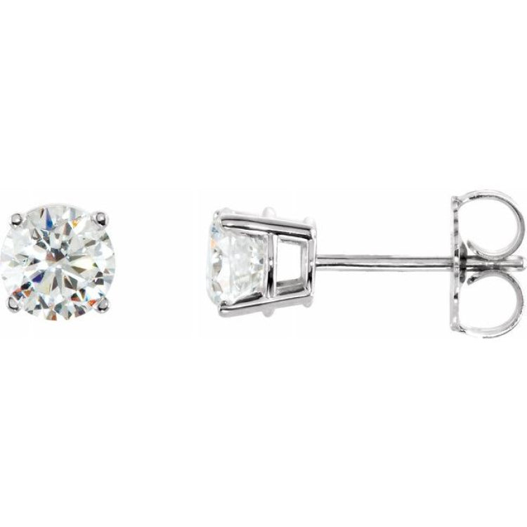 Sterling Silver Imitation White Cubic Zirconia Earrings