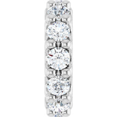 14K White Gold 1/3 CTW Natural Diamond Spacer Charm/Pendant