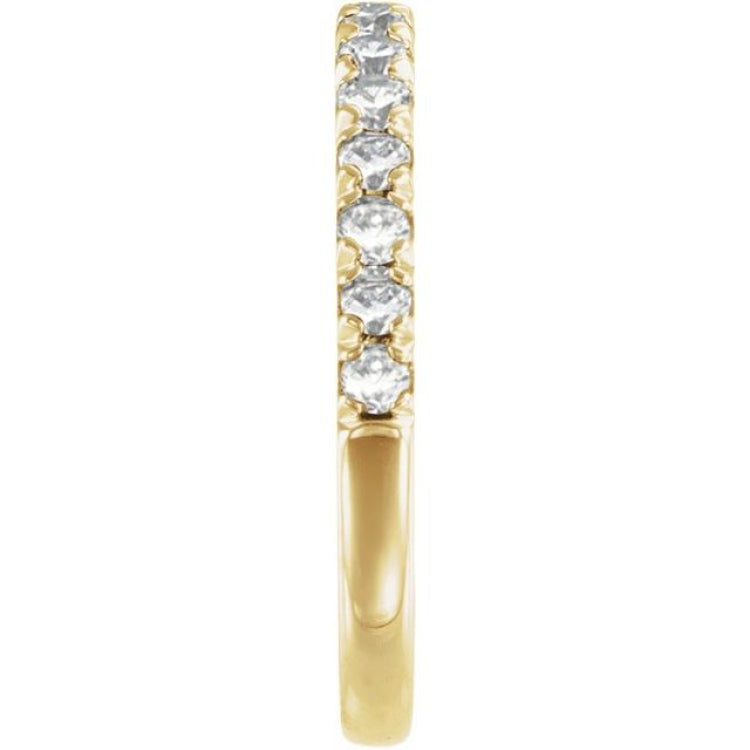 14K Yellow Gold 1/2 CTW Natural Diamond Stackable Ring