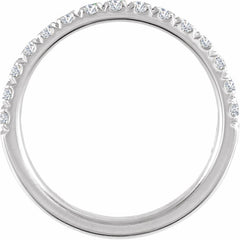 Sterling Silver 1/2 CTW Lab-Grown Diamond Stackable Ring