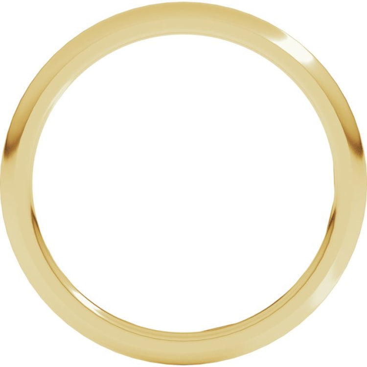 10K Yellow Gold 1.5 mm Comfort-Fit Half Round Band Size 7.5