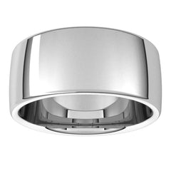 14K White Gold 9 mm Comfort-Fit European-Style Band Size 6