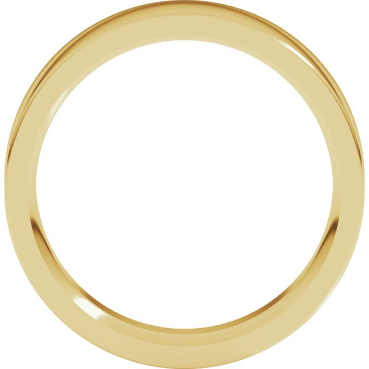 18K Yellow Gold 5.5 mm Comfort-Fit Flat Band Size 7