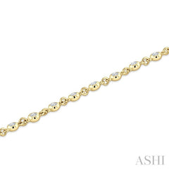 1 Ctw Bezel Set Round Cut Diamond Station Bracelet in 14K Yellow Gold