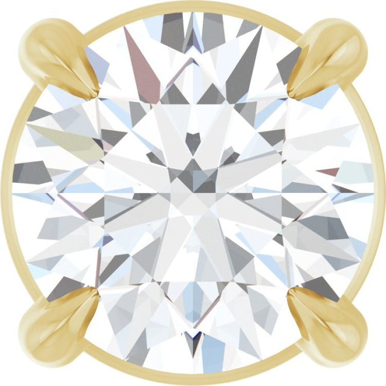14K Yellow Gold 1/2 CT Lab-Grown Diamond Pendant
