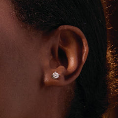 14K White Gold 3/4 CTW Natural Diamond Earrings
