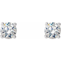 14K White Gold 1/3 CTW Natural Diamond Cocktail-Style Earrings