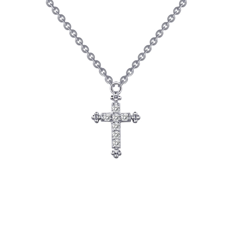 0.07 CTW Cross Necklace