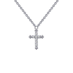 0.07 CTW Cross Necklace