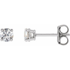 14K White Gold 1/3 CTW Lab-Grown White Diamond Earrings