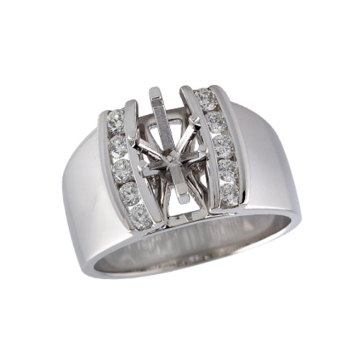 14KT Gold Semi-Mount Engagement Ring