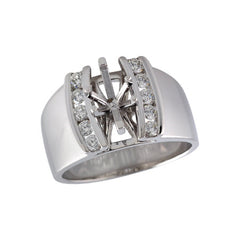 14KT Gold Semi-Mount Engagement Ring
