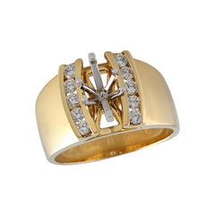 14KT Gold Semi-Mount Engagement Ring