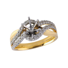 14KT Gold Semi-Mount Engagement Ring