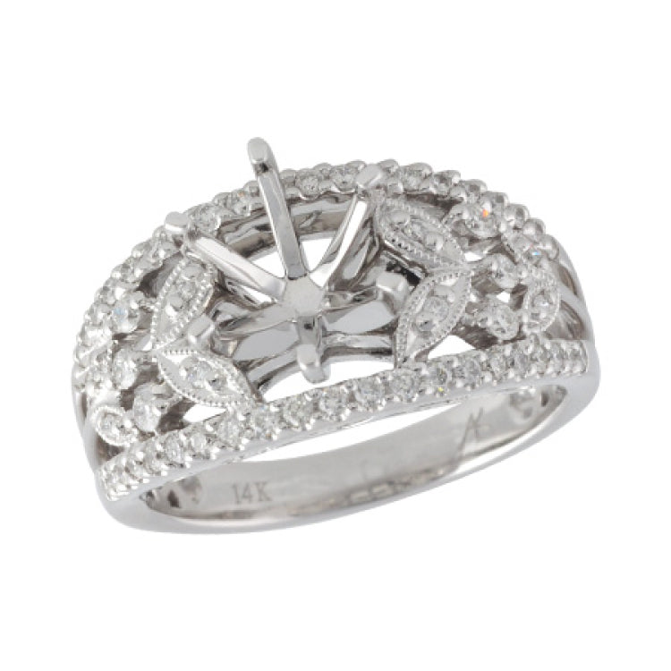 14KT Gold Semi-Mount Engagement Ring